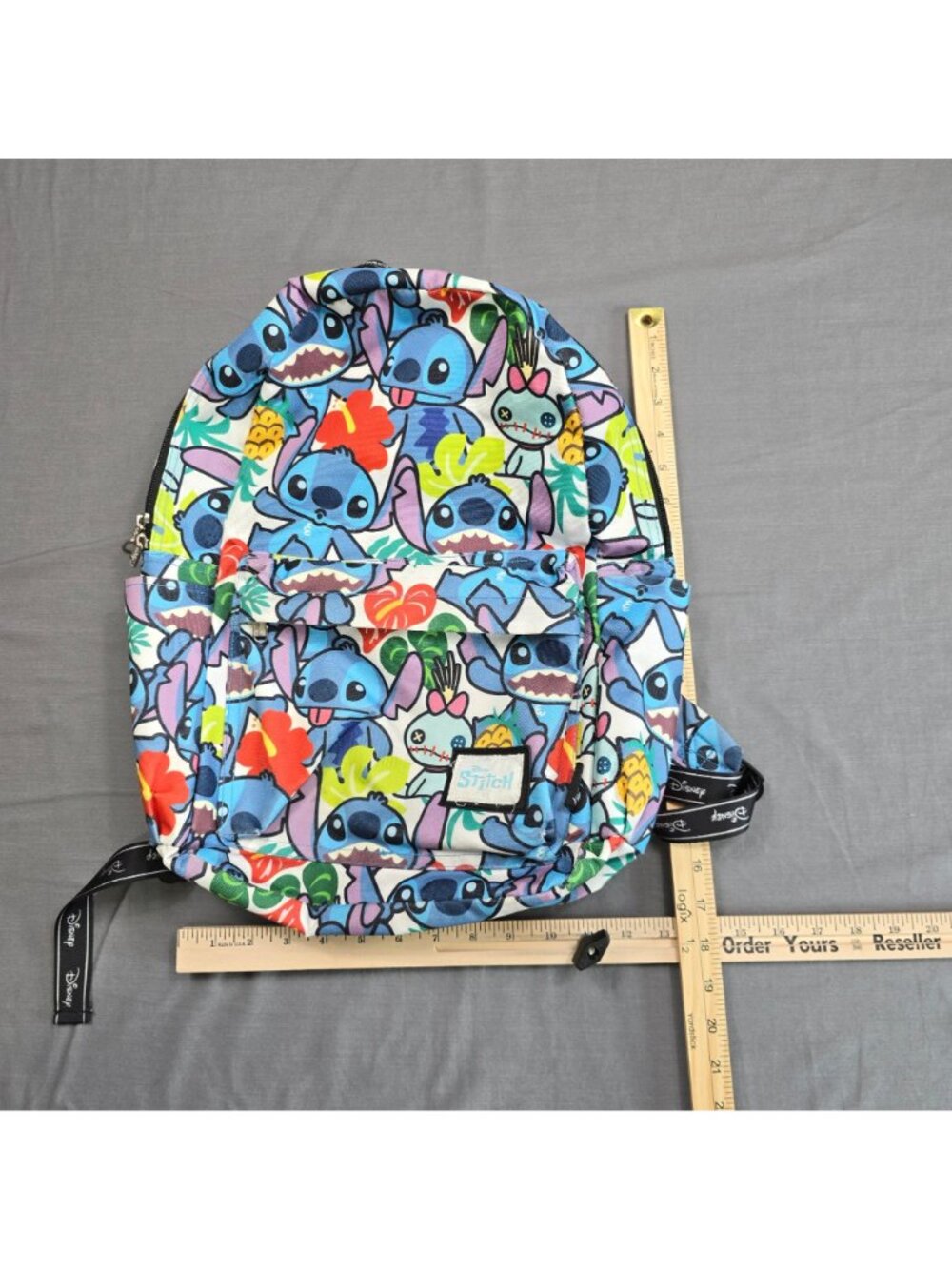 Disney Wondapop Backpack Lilo & Stitch Tropical Print Adjustable Straps Nylon - Picture 4 of 4